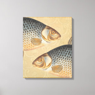 Impressão Em Tela Peixes+trabalho de arte+design+pesca+pesca+pesca