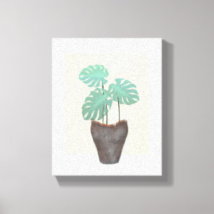 Impressão Em Tela Pela Fábrica de Monstera em Vase