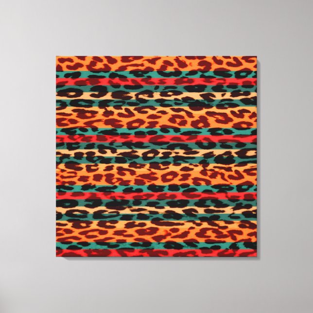 Impressão Em Tela Peles De Leopardo Impressas Por Retros (Frente)