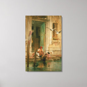 Impressão Em Tela Pelo Canal, Veneza