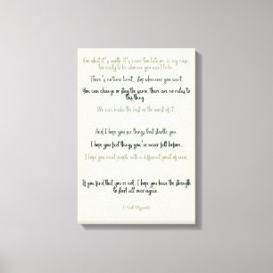 Impressão Em Tela Pelo que vale F Scott Fitzgerald