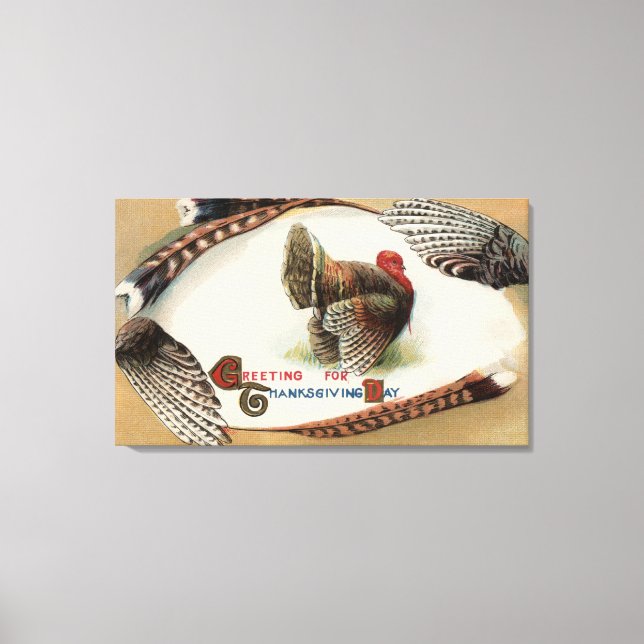 Impressão Em Tela Penas da Turquia (Frente)