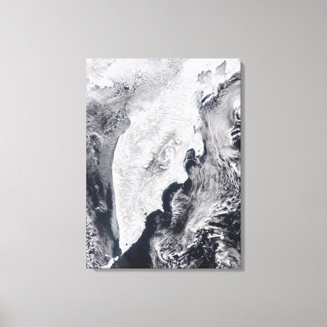 Impressão Em Tela Península de Kamchatka, Rússia Oriental (Frente)