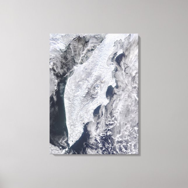 Impressão Em Tela Península de Kamchatka, Rússia Oriental 2 (Frente)