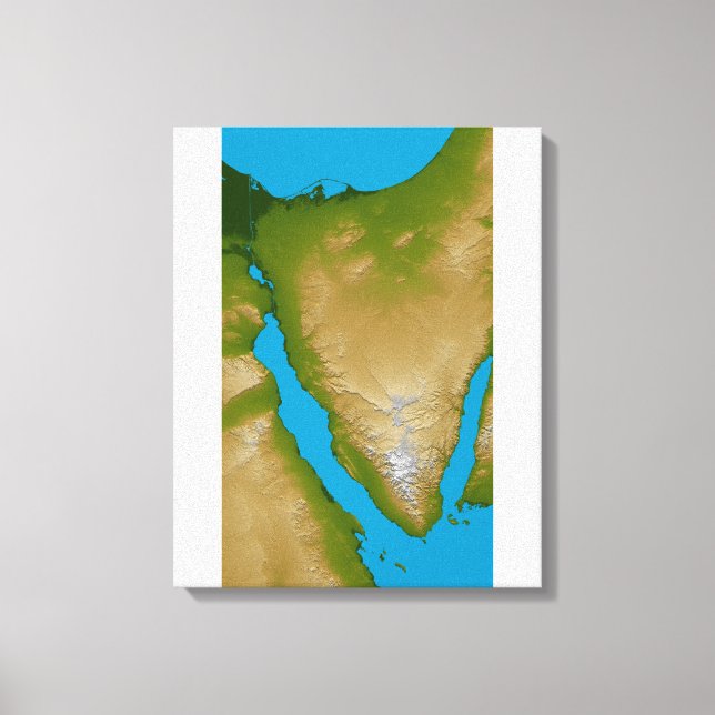 Impressão Em Tela Península do Sinai (Frente)