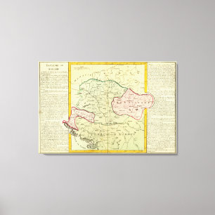 Impressão Em Tela Península dos Balcãs, Hungria, Romênia