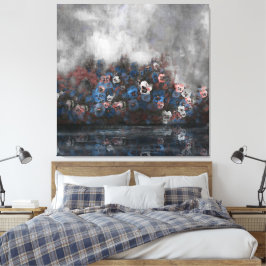 Impressão Em Tela "Pensamentos Na Névoa" 100 cm x 100 cm