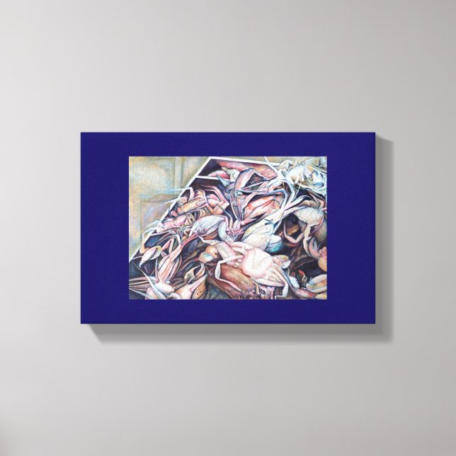 Impressão Em Tela Pense fora da caixa (Frente)