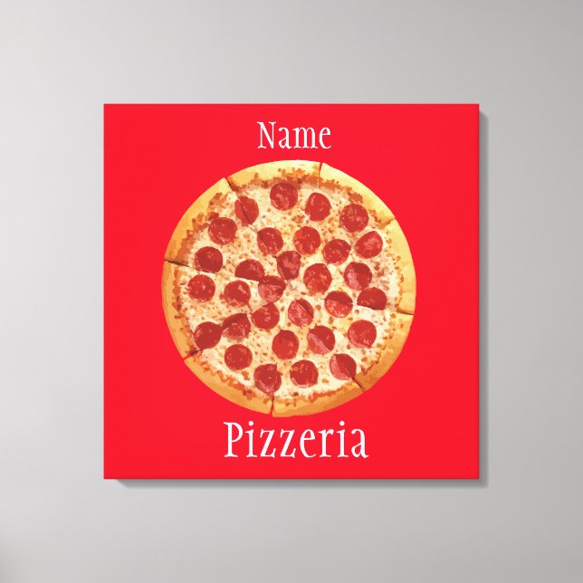 Impressão Em Tela Pepperoni Pizza Thunder_Cove (Frente)