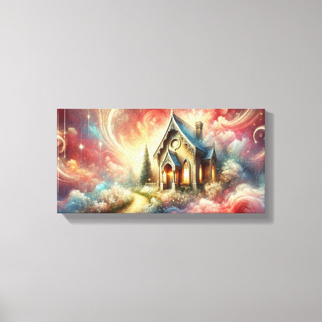 Impressão Em Tela Pequeno Algodão Whimsical, Explosão de Cor (Frente)