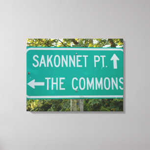 Impressão Em Tela Pequeno Compton, RI - Ponto Sakonnet, O Comum