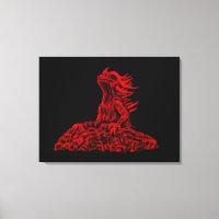 Pequeno dragão vermelho