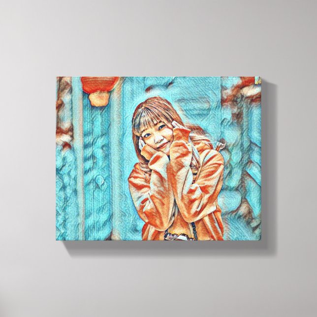 Impressão Em Tela "Pequeno Sol em Amarelo" (Frente)