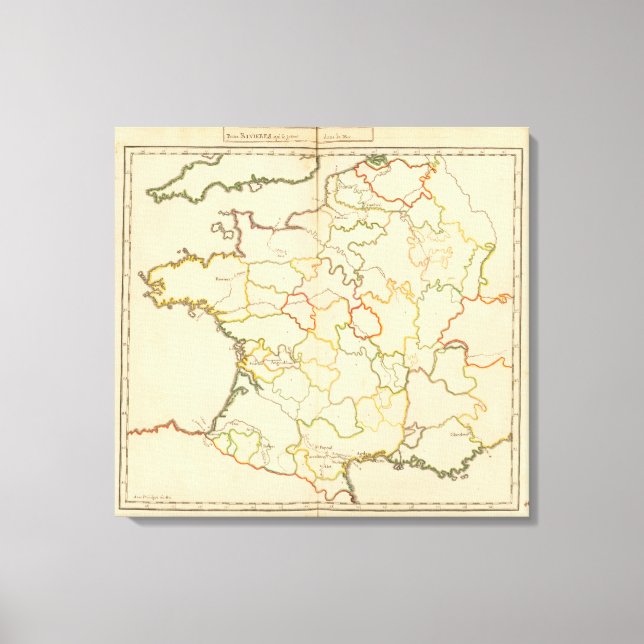 Impressão Em Tela Pequenos rios franceses (Frente)