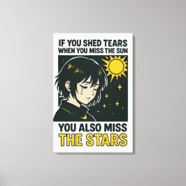 Impressão Em Tela Perca as estrelas