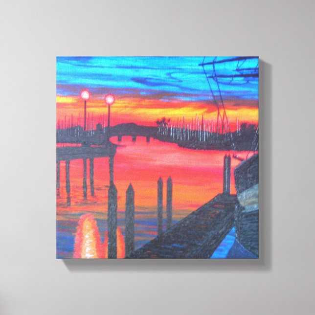 Impressão Em Tela Peregrino ao amanhecer (Frente)