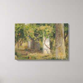 Impressão Em Tela Pérgola Com Uvas De Vinho (Paisagem De Vinha)