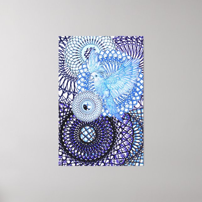 Impressão Em Tela Periquito de cicatrização (Frente)