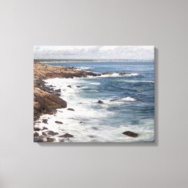 Impressão Em Tela Perkins Cove em Maine (Frente)