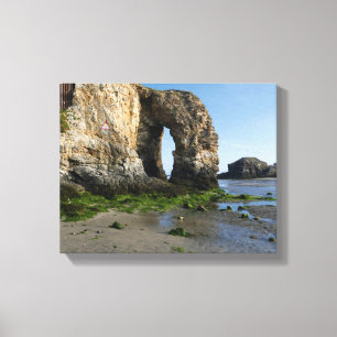 Impressão Em Tela Perranporth Sea Cornwall Costa Inglaterra