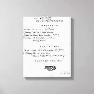 Impressão Em Tela Personalidades de Dramatis para Samson