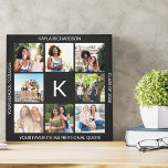Impressão Em Tela Personalização da Colagem de Fotos do Monogrammed<br><div class="desc">Crie sua canvas exclusiva de graduação com seu nome, inicial, ano de aula, nome da faculdade/uni, uma citação inspiradora e 8 de suas fotos favoritas. O modelo de foto foi configurado para você adicionar 8 de suas fotos favoritas, seus amigos e lembretes de momentos divertidos durante seus anos de estudo....</div>