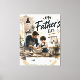 Impressão em Tela Personalizada Pai e Filho Assand