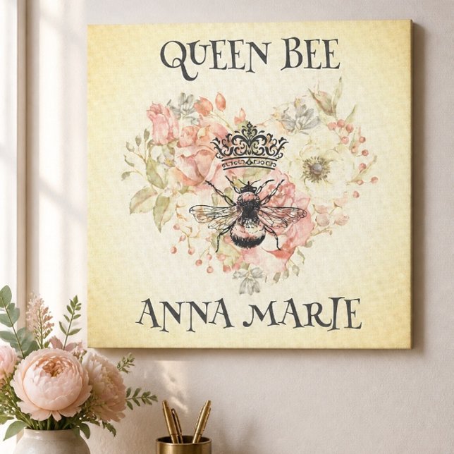 Impressão em Tela Personalizada Shabby Chic Coroa  (Criador carregado)