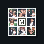 Impressão Em Tela Personalizar Colagem Quadrada 8 Monograma de Foto<br><div class="desc">Crie sua própria tela imprimindo arte de parede com seu próprio casamento,  aniversário,  noivado e fotos especiais.</div>