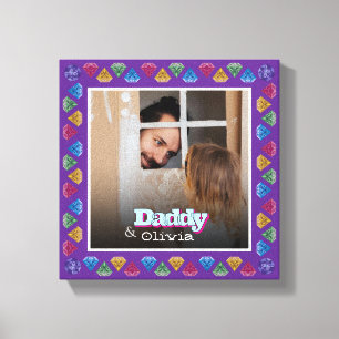 Impressão Em Tela Personalizar Saída de Fotografia do Papa e Me - Pe