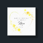 Impressão Em Tela Personalized Mom Name Mother’s Day Floral Heart<br><div class="desc">A soft floral heart design made to celebrate Mom in a meaningful way. Personalize the name to create a thoughtful and unique gift she will truly cherish. If you prefer a clean look, the name can be left blank. Perfect for Mother’s Day, this elegant and minimal style fits beautifully across...</div>