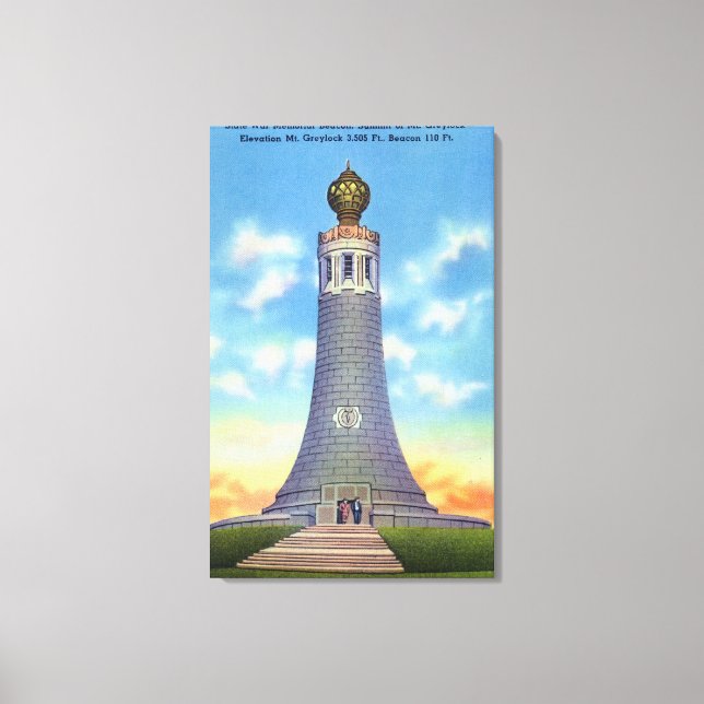 Impressão Em Tela Perspectiva da Cúpula do Memorial da Guerra do Est (Frente)