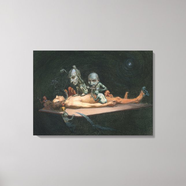 Impressão Em Tela Perto da morte, vendo espíritos Mau demônicos (Frente)