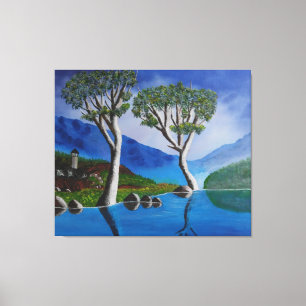 Impressão Em Tela Perto da Torre de Lookout do Rio DMZ