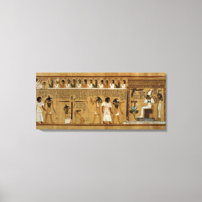 Impressão Em Tela Pesagem do Coração contra a Pena de Maat (Frente)