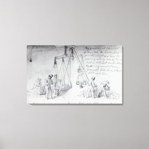 Impressão Em Tela Pesando pedras na rua de Francis, Londres