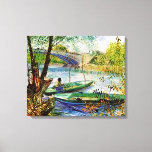 Impressão Em Tela Pesca na Primavera Vincent van Gogh