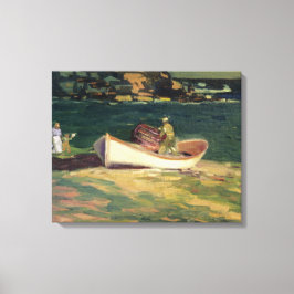 Impressão Em Tela Pescador em Cabo Elizabeth (Maine, EUA)