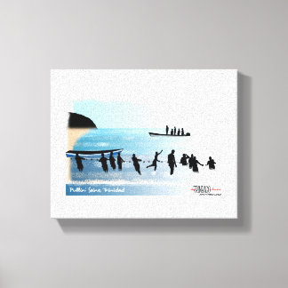 Impressão Em Tela Pescadores que utilizam redes envolventes-arrastan