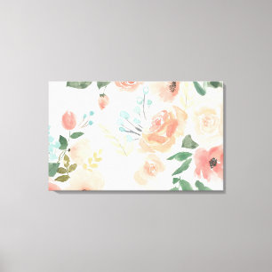 Impressão Em Tela Pêssego Pastel de florescência do prazer