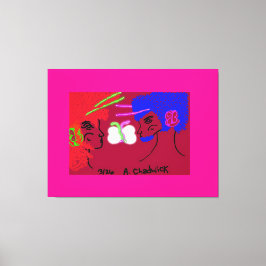 Impressão Em Tela Pessoas Borboleta