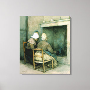 Impressão Em Tela Pessoas com cunha idosas