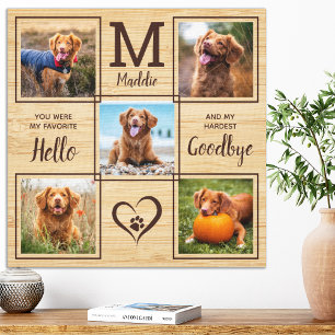 Impressão Em Tela Pet Memorial Pet Personalizado Perde 5 Foto