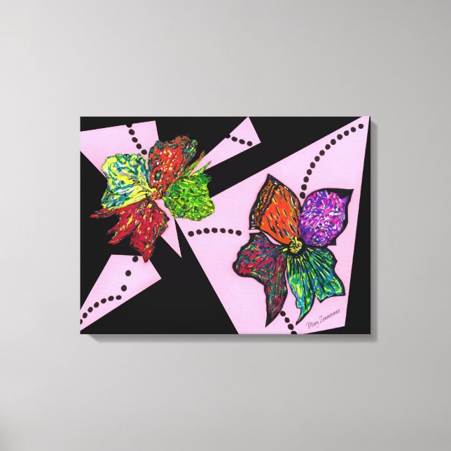 Impressão Em Tela Pétalas em Tela de Movimento (Frente)