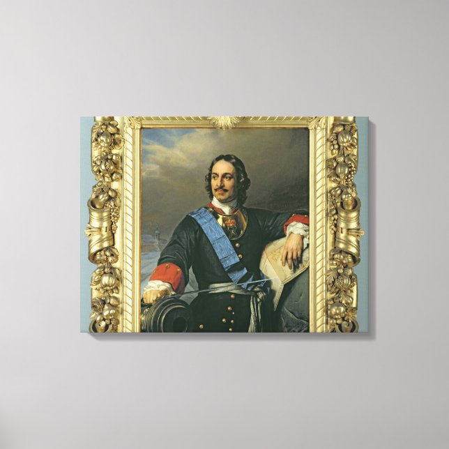 Impressão Em Tela Peter I o Excelente 1838 (Frente)