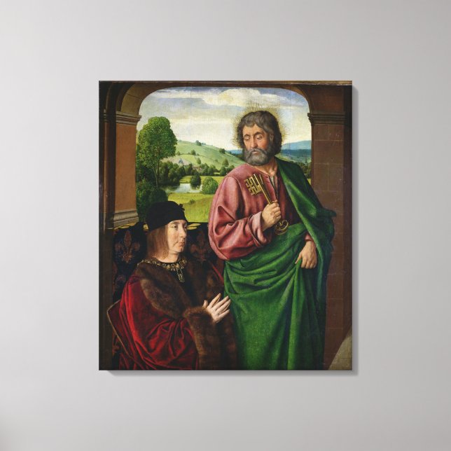 Impressão Em Tela Peter II Duke of Bourbon apresentado (Frente)