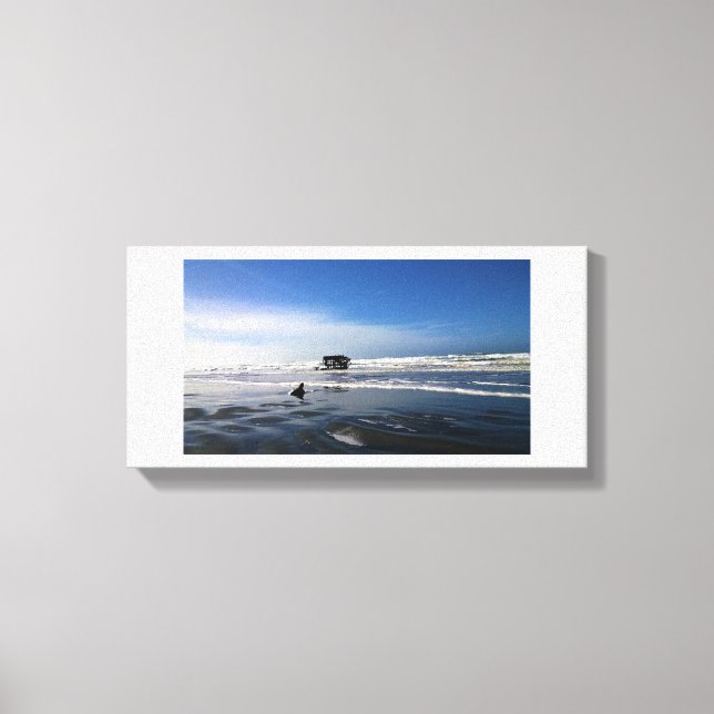 Impressão Em Tela Peter Iredale Shipwreck, Costa do Oregon (Frente)