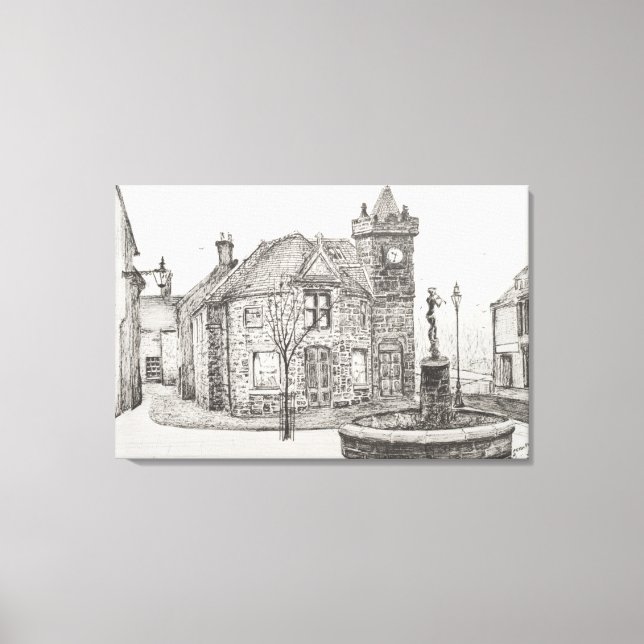 Impressão Em Tela Peter Pan Statue Kirriemuir Scotland 2007 (Frente)