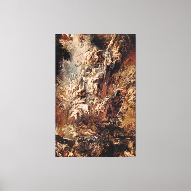 Impressão Em Tela Peter Paul Rubens Fall of the Damned (Frente)
