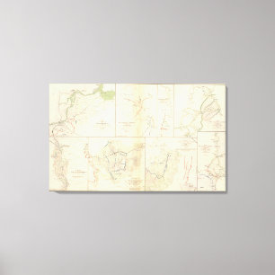 Impressão Em Tela Petersburgo, Va, campanha de Atlanta